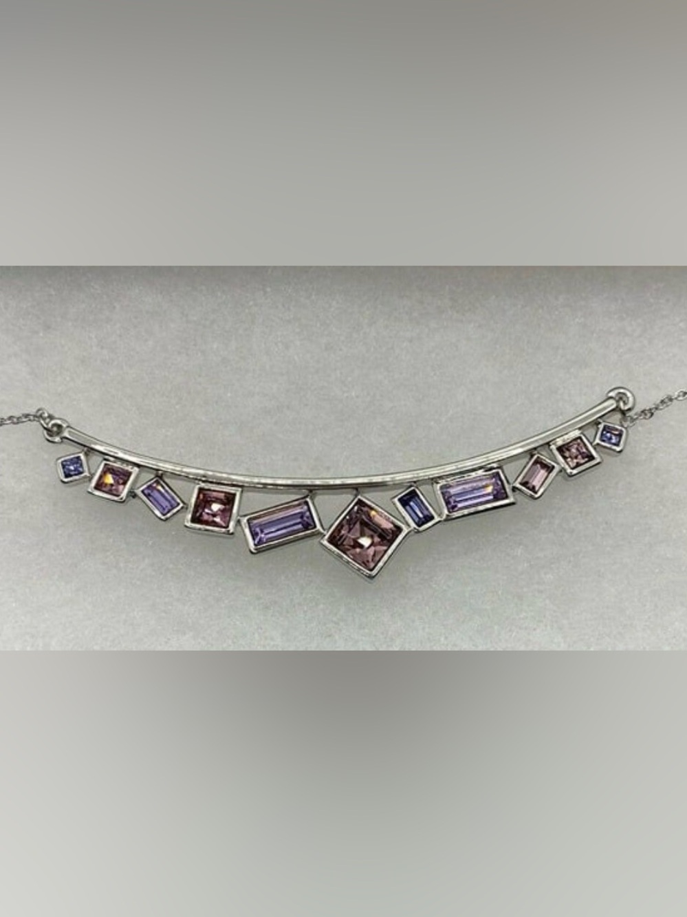 NWT Touchstone Crystal “On the Town Necklace, Purple”; Retired